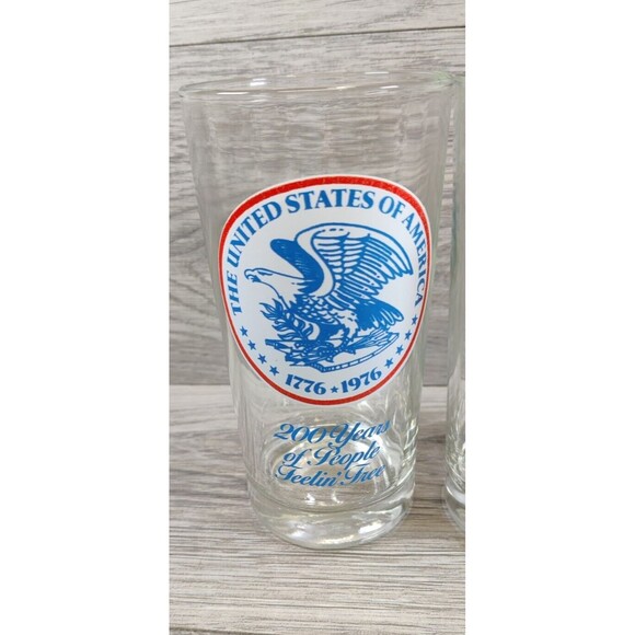 Bicentennial Pepsi 'The United States of America" Tumblers 1776-1976 - Picture 4 of 13